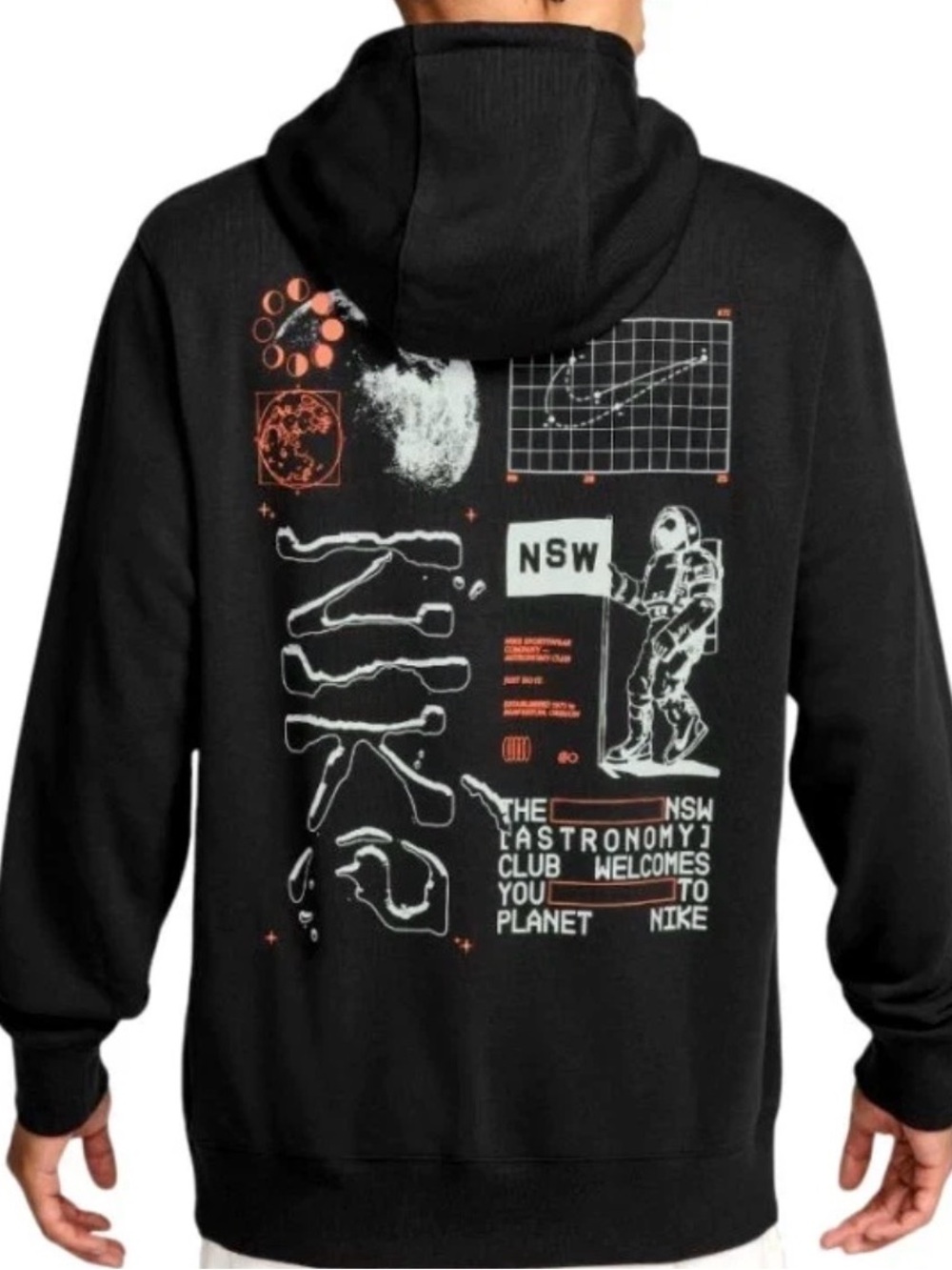 NEW MEN Nike Club French Terry PullOver Hoodie Black HQ8594 010 Size L, XL